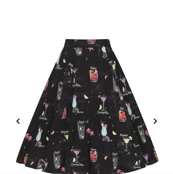 Collectif Cocktail Menu Skirt - Picture 1 of 2